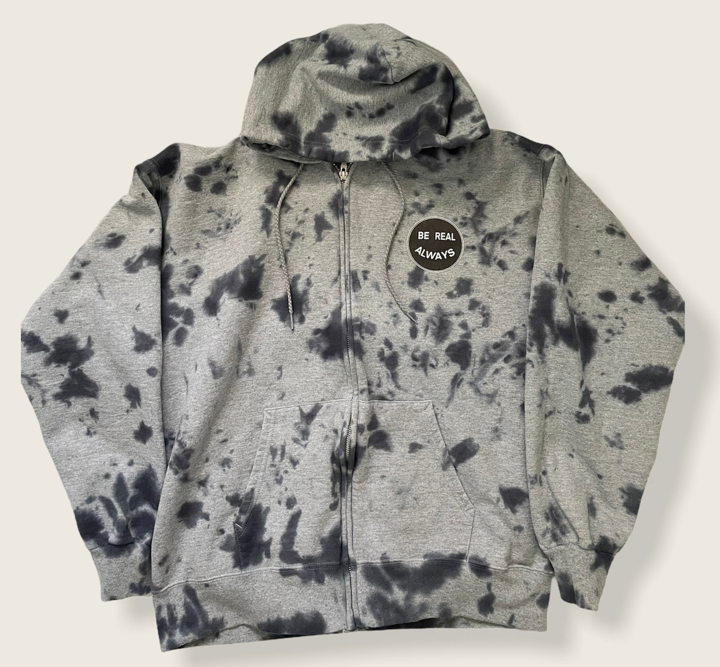 Original 'Be Real Always' Zip Up Hoodie